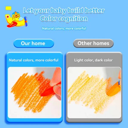 12/24/36Colors Kawaii Triangle Crayons Washable Non-Toxic Oil Pastels Kids Art Supplies Drawing Painting Set Toddler Gift