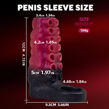 Man Dick Enlargement Semen Lock Ring For Men Delayed Ejaculation Soft Silicone Penis Sleeve Hollow Cock Ring Adult 18+ Sex Toy