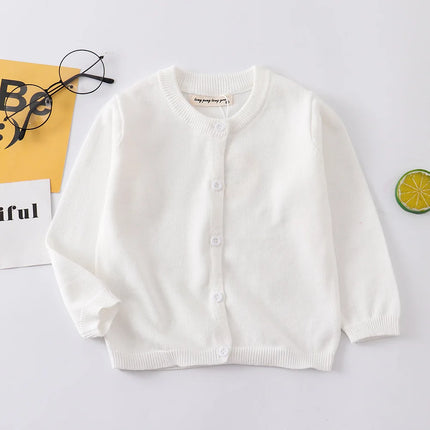 Red Sweater Cardigans for Kids Baby Clothes Toddler Boy Girl School Cardigan Cotton Korean Girls Knitwear Infantil Clothing Bebe