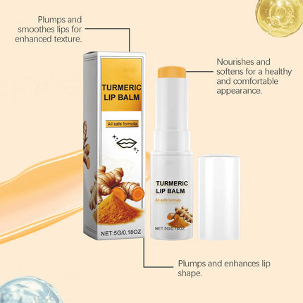 Collagen Moisturizing Lipstick Lasting Hydrate Prevent Dry Reduce Roughness Improving Gloss Enhance Turmeric Root Lip Plump Balm