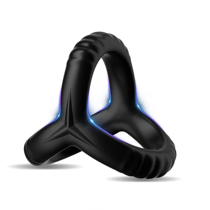 Super Soft Silicone Penis Ring Delay Ejaculation Ball Scrotum Stretcher Triple Cock Ring Cockring BDSM Sex Toys for Men