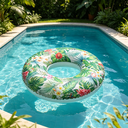 1PC Large Adult Size Pool Ring Floats, Inflatable Swimming Pool Floats Tubes for Adults Teens Beach Summer Lounger Party