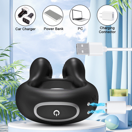 Vibrating Cock Ring Cockring Testicles Massager Penis Vibrators for Men Couple Male Delay Ejaculation Sex Toy for Adults 18