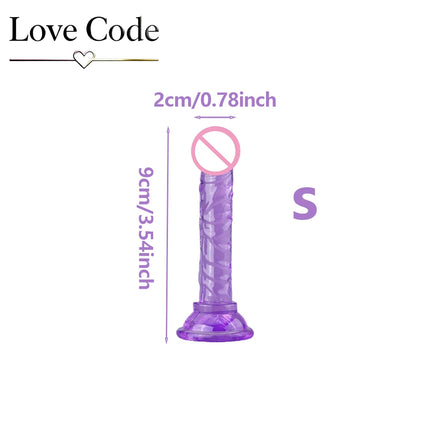 Transparent Dildo Suction Cup Jelly Dick Women Sex Toys Soft Masturbators Penis