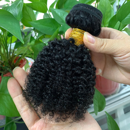 1/3 Afro Kinky Curly Bundles Brazilian Afro Kinky Human Hair Bundles Deal 8-28" Hair Extensions Curly Human Hair Weave For Women