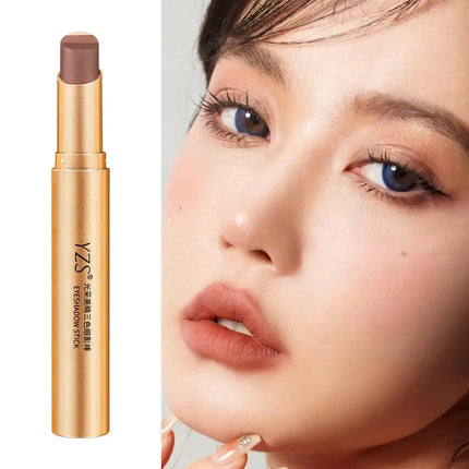 Glitter Eyeshadow Stick Three-Color Contouring Eyeshadow Makeup Eyeshadow Crayon Eyeshadow Pencil Eye Shimmer Stick For Women