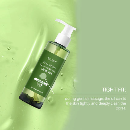 Green Tea Cleansing Oil-It can gently remove makeup,soothe the face,eyes and lips, and leave the skin refreshing and non-tight