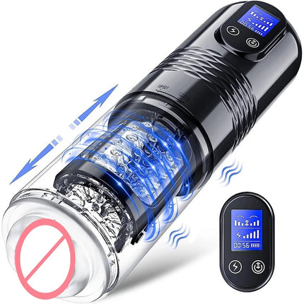 Mens Automatic Telescopic Masturbator Cup Realistic Vagina Penis Pump Stimulator Pocket Pussy Dicks Massager Adult Male Sex Toy