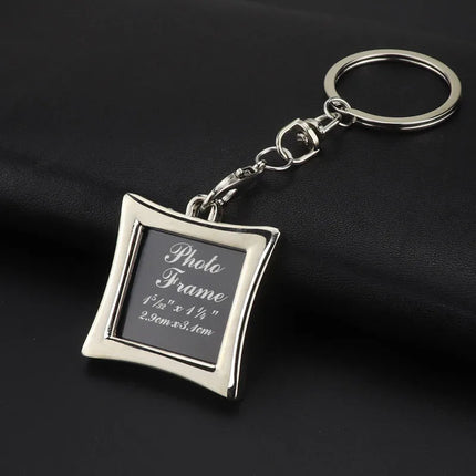 New Fashion Creative Photo Frame Keychain Personality Lover's Car Cellphone Keychain Key Rings Love Souvenir Pendants S118
