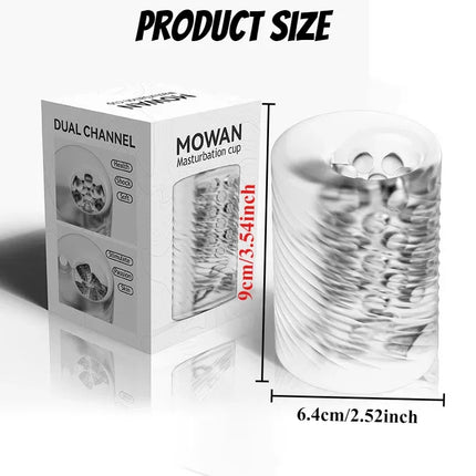 Vibration Vagina Blowjob Male Masturbator Transparency Vibrating Penis Massager Masturbation Cup Sex Toys for Men Pocket Pussy