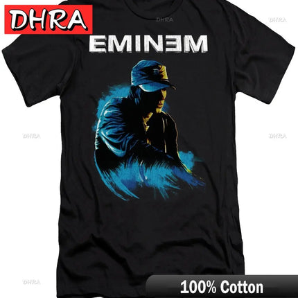Summer Rapper Eminem Graphic Printed Tshirt Men Retro Cotton Hip-hop Fashion Casual T-shirt Women Cool Music Style Tops Clothing