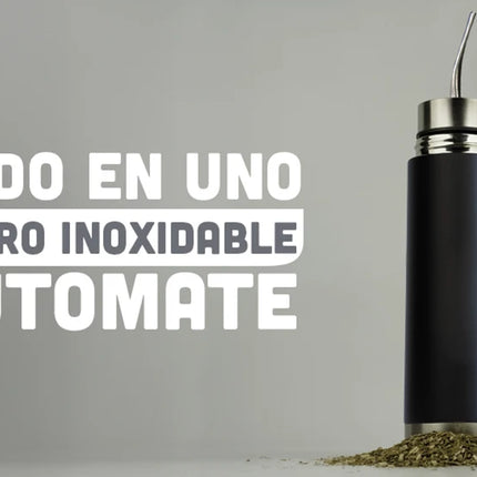 NEW Self-Serving Stainless Steel Mate Bottle, 2-in-1 Thermal Mate Cup with Built-in Bombilla, Yerba Mate Thermos all in one