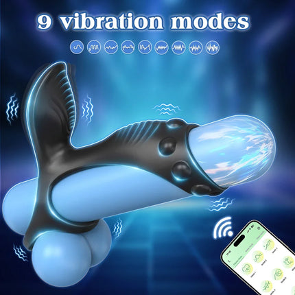 APP Control Vibrating Cock Ring Penis Ring for Men Clitoris Stimulator Vibrator for Women Ejaculation Delay Sex Toy for Couples