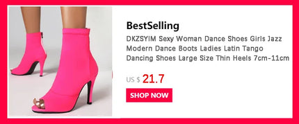 DKZSYIM Latin Dance Shoes Women High Heel Silk Dance Shoes lady Soft Bottom Dance Shoes heeled 8cm Girls Salsa Ballroom Shoes