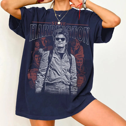 Steve Harrington T-Shirt Unisex Graphic Tee 80s TV Show Shirt Retro Vintage Clothing Fan Gif