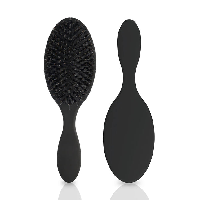 ARLANY Matte Boar Hair Extension Brush with Nylon Gentle Anti-Static Detangler for Hair Extensions Paddle Brush Hairbrush