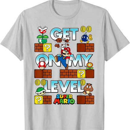 classic game Super Mario graphic unisex 100%cotton shirt, 2026 summer New Men vintage fashion O-neck Japanese Harajuku T-shirt