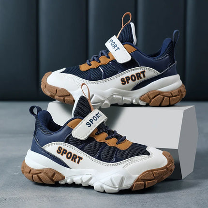 New Winter Versatile Childrens Sports Shoes Breathable Mesh Running Shoes with Foot Protection Soft Stable Daily Casual Shoes