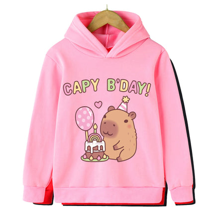 Fashion Capibala Animal Guinea Pig Print Kids Sweatshirt Hoodie Long Sleeve Pullover Boy Top Cute Girl Fashion Sweatshirt
