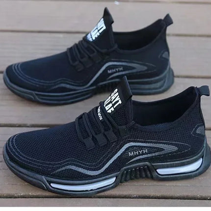 Men Shoes Slip on Fashion Sneakers Male Sport Running Shoes Breathable Gym Training Walking Tennis Shoes Non Slip Workout Flats
