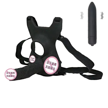 10 Frequency Double Penetration Vibrator for Couples Adult Sex Toy Men's Strap-On Anal Plug Dildo Butt Plug Vagina Plug