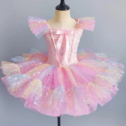Children Ballet Dress Girls Clothing Summer Baby Ballerine Dance Costumes Party Girl Ballet Leotards Kids Dresses Tutu Vestidos