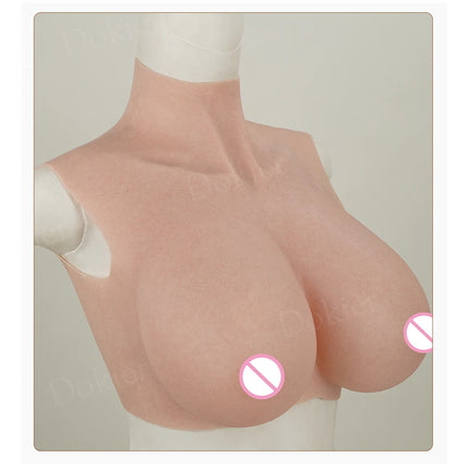 Dokier Realistic Silicone Breast Forms Fake Boobs Tits Shemale Transgender Sissy Drag Queen Crossdresser Breastplates Cosplay