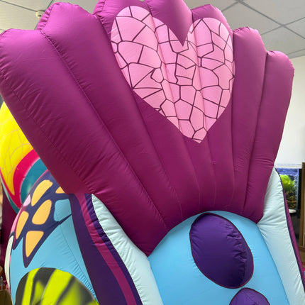 LED 3m Giant Inflatable Seahorse/Mosquito/Parrot/Chameleon Puppet Carnival Parade Walking Creative Performance Props Advertising
