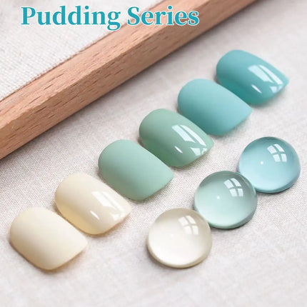 Gel Nail Polish Set 15ml Spring and summer milk white mint green Nude Varnish Gel Lacquer Top Coat for UV LED Curing