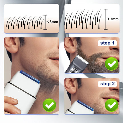 ROSYOUS RS620 Professional Shaver 10000RPM Double Foil  for Men Beard Trimmer Professional Hair Cutting Machine