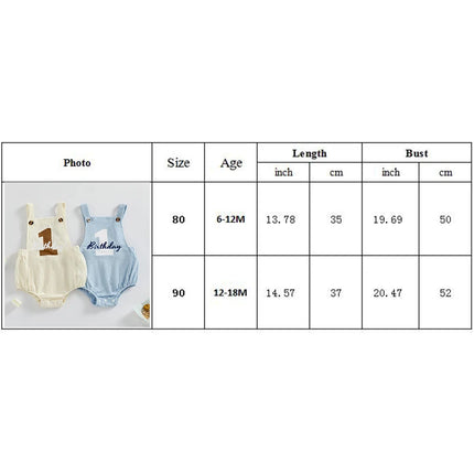 Newborn Baby Overalls Romper 1st Birthday Party Clothes Summer Adorable Sleeveless Square Neck Straps Tank Romper for Girl Boy