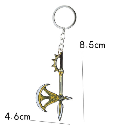 Anime The Seven Deadly Sins Escanor Rhitta Keychain Nanatsu no Taizai Axe Bottle Opener Pendant Key Ring for Men Jewelry Gifts