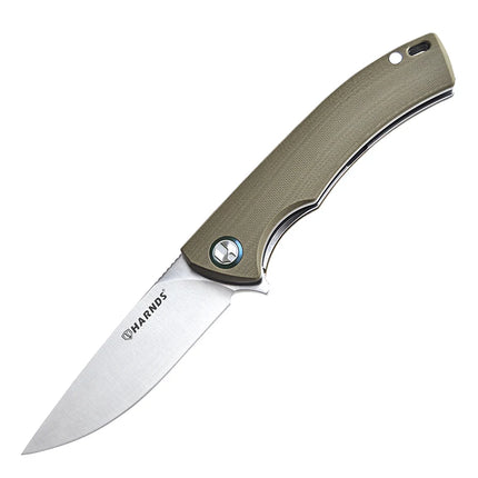 HARNDS Talisman CK9168 Pocket Knife with Ball Bearing Pivot System Folding Knife with 14C28N Steel G10 Handle Pocket clip