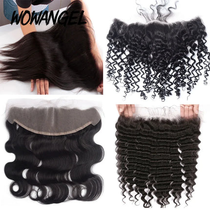 SKINLIKE Real HD Lace Frontal Melt Skins Straight invisible HD Lace Closure Only Deep Wave Kinky Curly Water Wave Human Hair