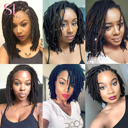 Human Hair Dreadlocks Loc Extensions Kinky Straight Wholesale Crochet Braids Brazilian Remy Hair Extensions 60 Strands SIMMEL