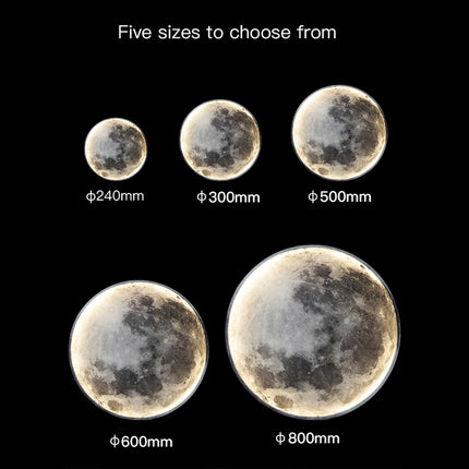 24-80cm Nordic LED Moon Wall Lamp for Living room Bedroom Restaurant Corridor Decoration Wall Light Remote Dimming Fixture