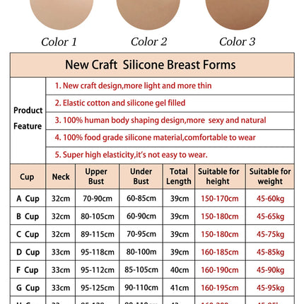U-Charmmore H Cup Silicone Breast Forms Breastplate Fake Boobs For Crossdresser Drag Queen Cosplayer Transgender