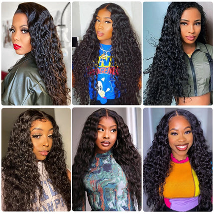 UNice Water Wave Bundles 1/3Pcs Natural Color 100% Human Hair Bundles Virgin Human Hair 100Grams Bundle Sew-in Hair Extensions