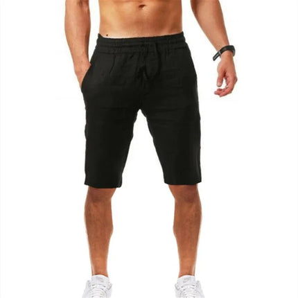 2024 New Men's Cotton Linen Pants Male Autumn New Breathable Solid Color Linen Trousers Fitness Streetwear S-3XL Jogging pants
