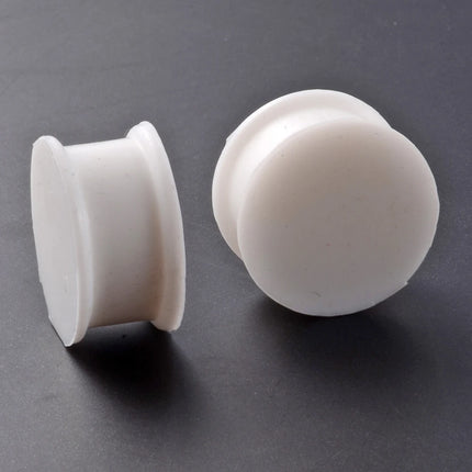 Pair Flesh Silicone Double Flare Plugs Large Gauge Ear plugs Ear Gauges Supersize Ear Expander Piercings  3mm-50mm