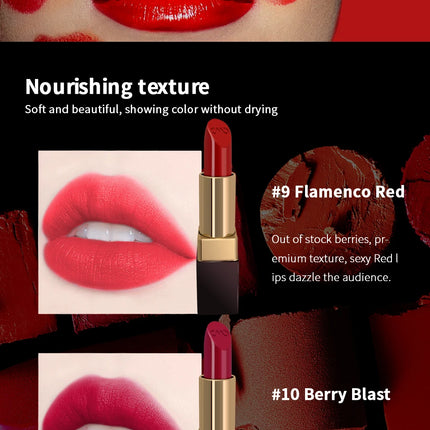 CHARMACY Moisturizing Luxury Lipstick Velvet High Quality Lipsticks Shiny Professional Korean Makeup Cosmetic for Lip Women