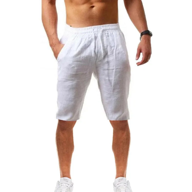 2024 New Men's Cotton Linen Pants Male Autumn New Breathable Solid Color Linen Trousers Fitness Streetwear S-3XL Jogging pants