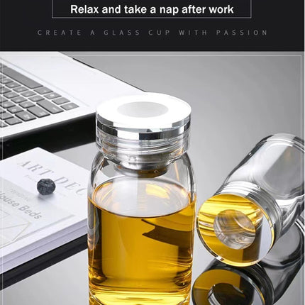 Borosilicate Anti-crack Glass Tea Cup Large Capacity Transparent Thickened Glass Tea Water Bottle High Borosilicate Glass Cup