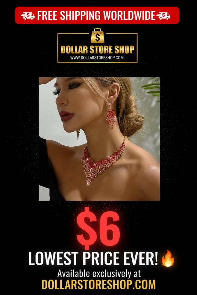 rhinestone jewelry set / parure strass