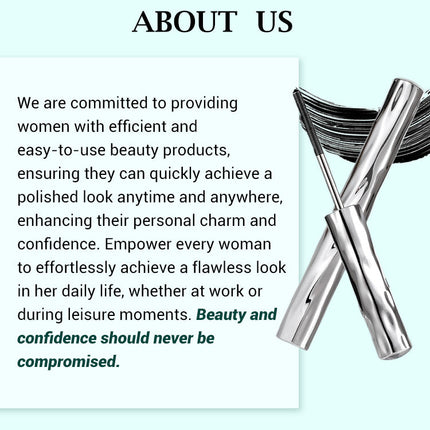 Waterproof Metallic Tube Mascara Black Silk Fiber Long Curling Non-Clumping Eyelash Extensions Spiral Makeup for Eyes