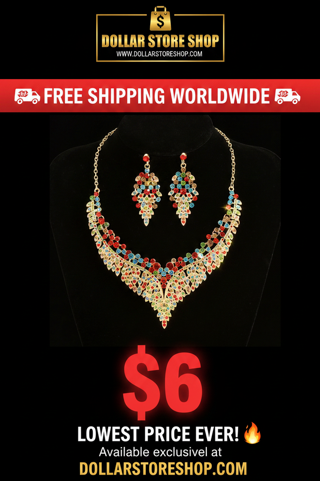 rhinestone jewelry set / parure strass