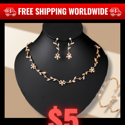plum blossom set / parure fleur prunier