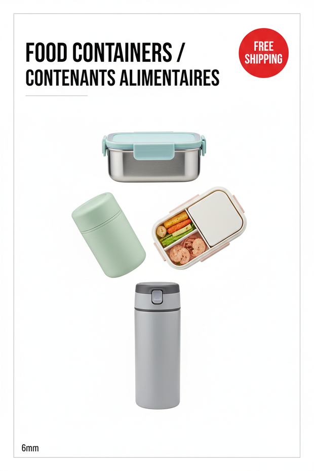 Food Containers Collection Banner
