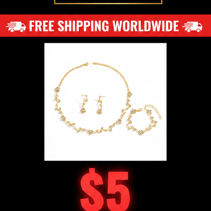 plum blossom set / parure fleur prunier