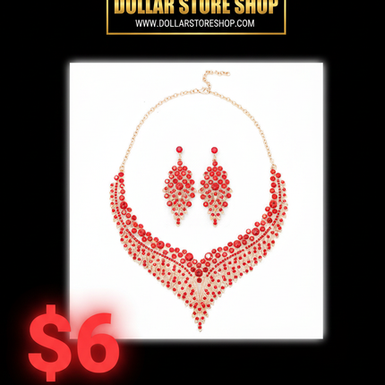 rhinestone jewelry set / parure strass